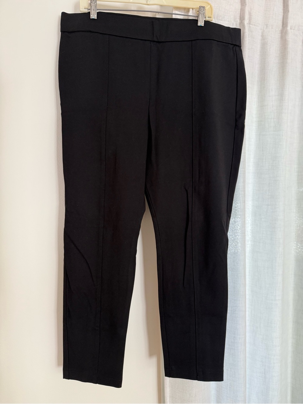 Anne Klein Black Tailored Stretch Dress Pants